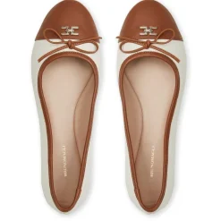 Bruno Magli Donatella Ballet Flat Brown/Cream Hot