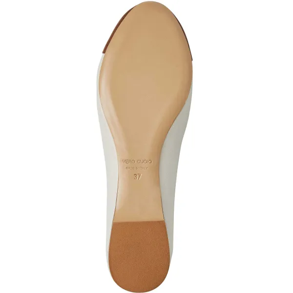 Bruno Magli Donatella Ballet Flat Brown/Cream Hot