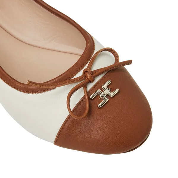 Bruno Magli Donatella Ballet Flat Brown/Cream Hot