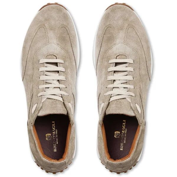 Bruno Magli Duccio Mid Suede Jogger Sneaker-Taupe Taupe Suede Sale