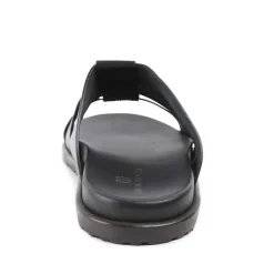 Bruno Magli Empoli Leather Slide Sandal Black Discount