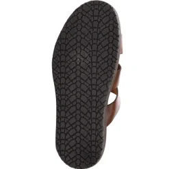 Bruno Magli Empoli Leather Slide Sandal Dark Brown Outlet