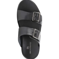Bruno Magli Erasmo Double-Buckle Sandal Black Sale