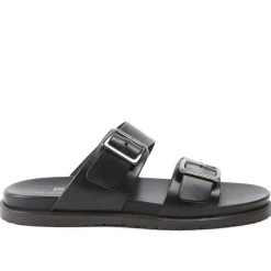 Bruno Magli Erasmo Double-Buckle Sandal Black Sale