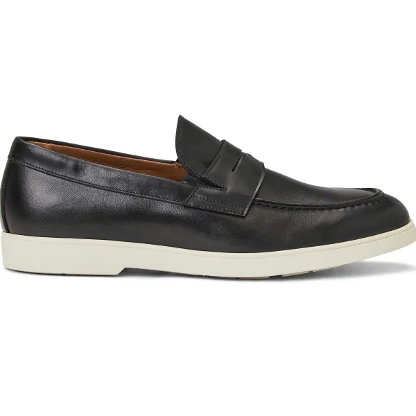 Bruno Magli Ettore Slip On Loafer Leather Black Outlet