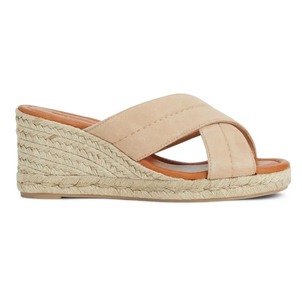 Bruno Magli Eva Wedge Heel Sand Suede