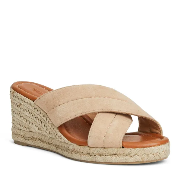 Bruno Magli Eva Wedge Heel Sand Suede