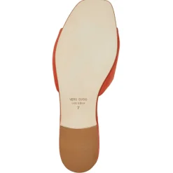 Bruno Magli Fabia Single Banded Slide Orange Suede Online
