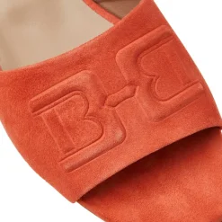 Bruno Magli Fabia Single Banded Slide Orange Suede