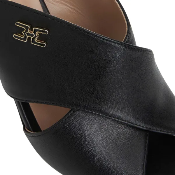 Bruno Magli Fatima Cross Band Heel Black