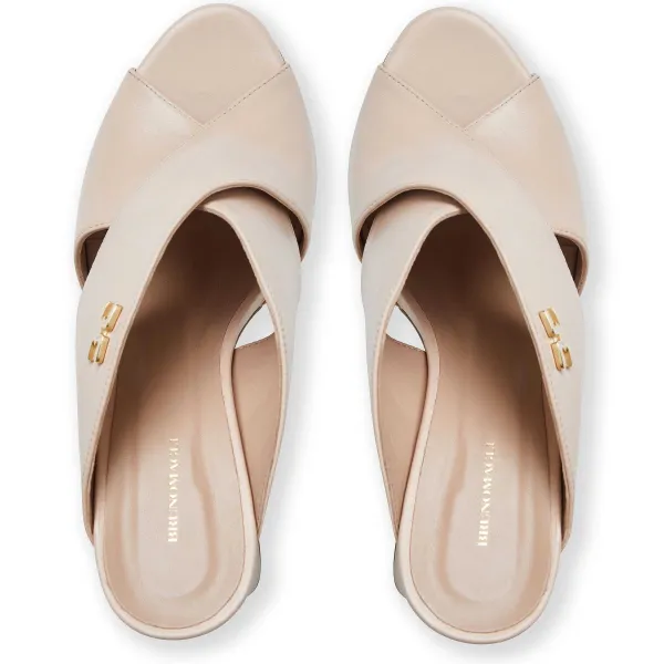 Bruno Magli Fatima Cross Band Heel Blush Discount