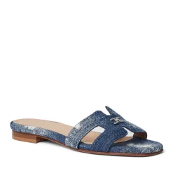 Bruno Magli Fina Single Band Sandal Denim Hot