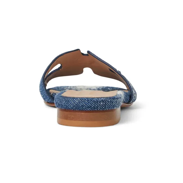 Bruno Magli Fina Single Band Sandal Denim Hot