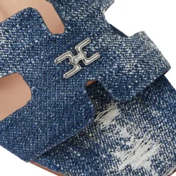 Bruno Magli Fina Single Band Sandal Denim Sale