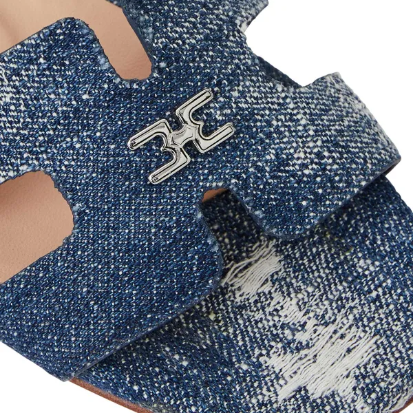 Bruno Magli Fina Single Band Sandal Denim Sale