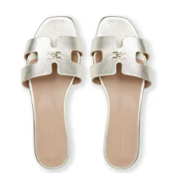 Bruno Magli Fina Single Band Sandal Metallic Gold Clearance