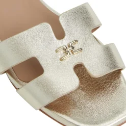 Bruno Magli Fina Single Band Sandal Metallic Gold Clearance