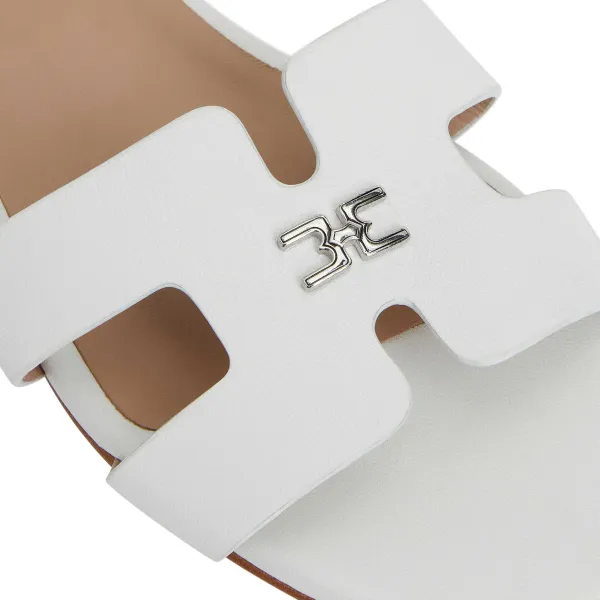 Bruno Magli Fina Single Band Sandal White White Leather Online