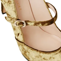 Bruno Magli Gemma Mary Jane Pump Olive Velvet Discount