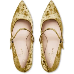 Bruno Magli Gemma Mary Jane Pump Olive Velvet Discount