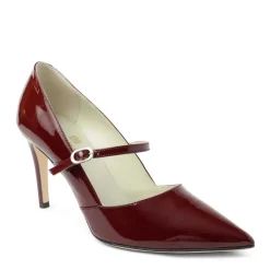 Bruno Magli Gemma Mary-Jane Leather Pump Patent Bordeaux Best
