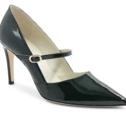 Bruno Magli Gemma Mary-Jane Leather Pump Emerald Patent Hot