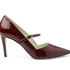 Bruno Magli Gemma Mary-Jane Leather Pump Patent Bordeaux Outlet