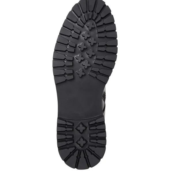 Bruno Magli Griffin 6 Inch Lace Up Leather Boot Black Outlet
