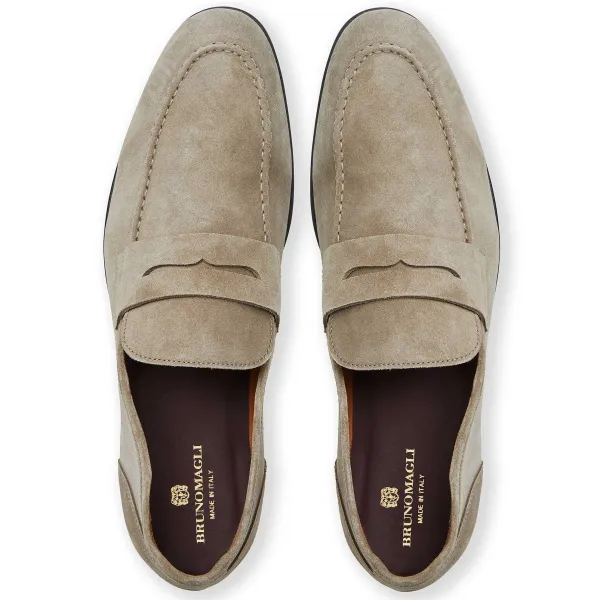 Bruno Magli Lastra Slip On Loafer Sand Suede Online