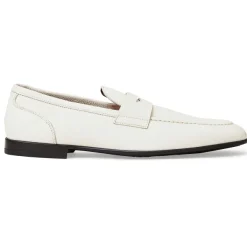 Bruno Magli Lastra Slip-On Leather Loafer-Off White Off-White Leather Best