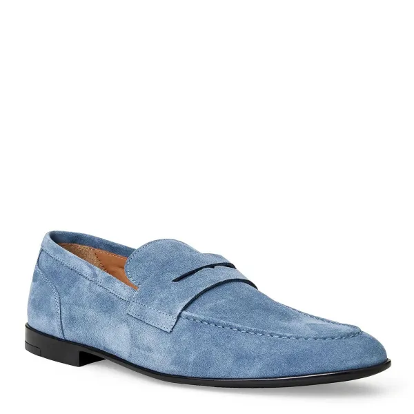 Bruno Magli Lastra Slip-On Suede Loafer-Light Blue Light Blue Suede Sale