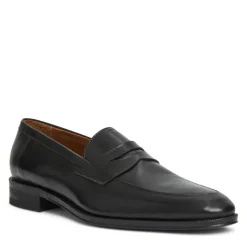 Bruno Magli Maioco Slip On Loafer Black Leather Hot