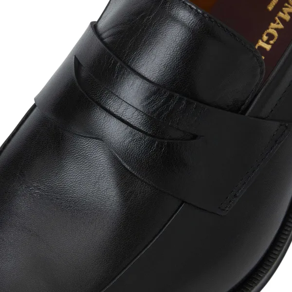 Bruno Magli Maioco Slip On Loafer Black Leather Hot