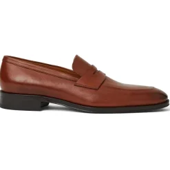 Bruno Magli Maioco Slip On Loafer Leather Cognac Discount