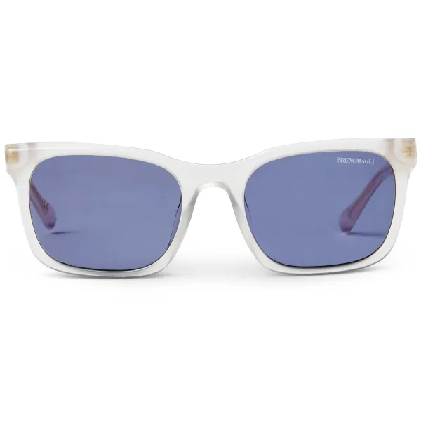 Bruno Magli Maris Limited Edition Women's Classic Square Frame Sunglasses Grey Pink Discount