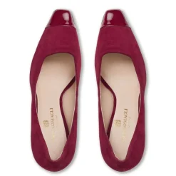 Bruno Magli Melania Square Toe Suede Pump Suede Ruby Online