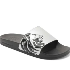 Bruno Magli Messe Shower Slide Silver Best