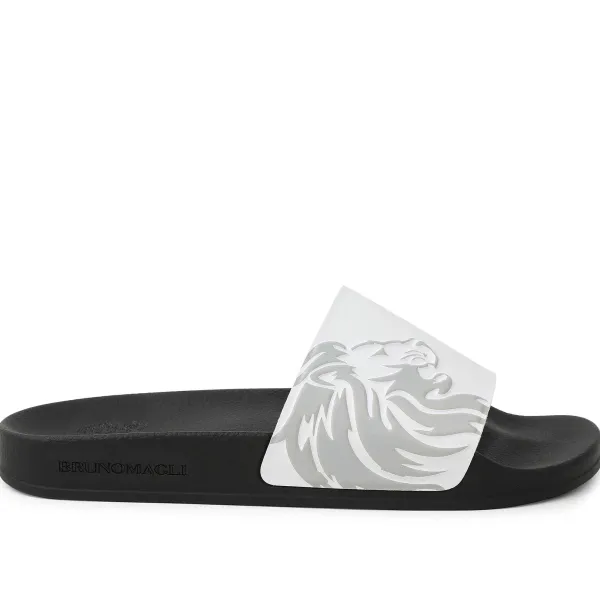 Bruno Magli Messe Shower Slide White Best