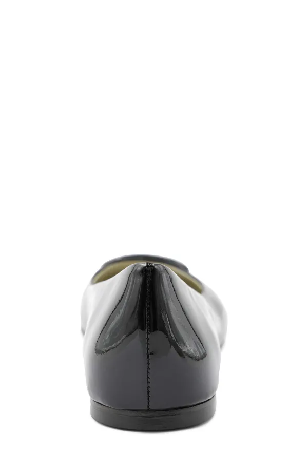 Bruno Magli Mimi Signature Leather Ballet Flat Black Patent New
