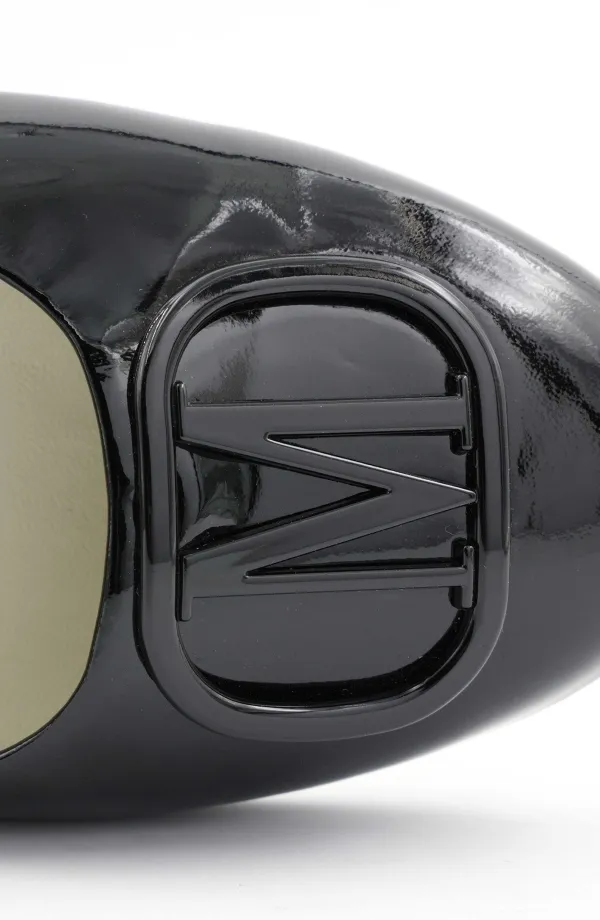 Bruno Magli Mimi Signature Leather Ballet Flat Black Patent New