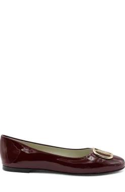 Bruno Magli Mimi Signature Leather Ballet Flat - Bordeaux Patent Bordeaux-Patent Online