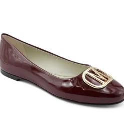 Bruno Magli Mimi Signature Leather Ballet Flat - Bordeaux Patent Bordeaux-Patent Online
