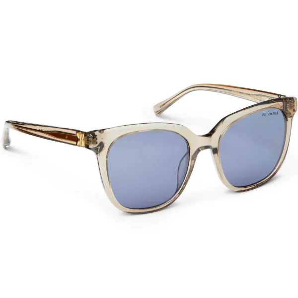 Bruno Magli Monas Limited Edition Women's Oversized Sunglasses Crystal Nude New