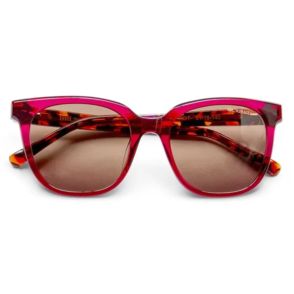 Bruno Magli Monas Limited Edition Women's Oversized Sunglasses Red Sale