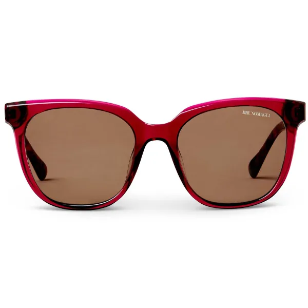 Bruno Magli Monas Limited Edition Women's Oversized Sunglasses Red Sale