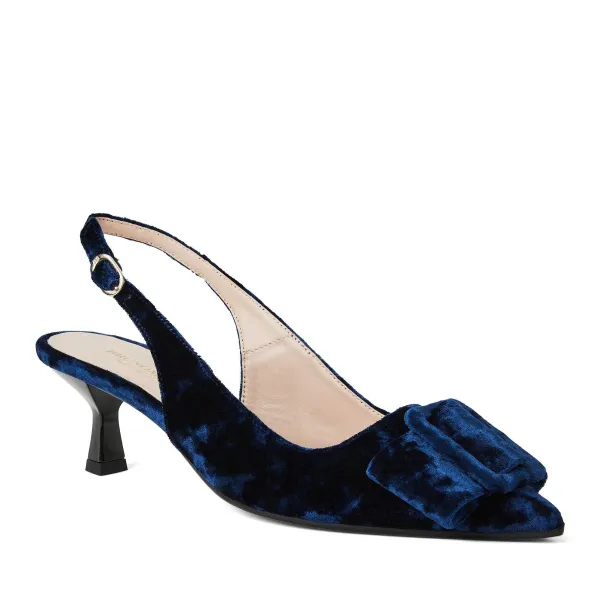 Bruno Magli Morena Slingback Pump Navy Velvet Best
