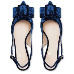 Bruno Magli Morena Slingback Pump Navy Velvet Best