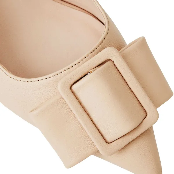 Bruno Magli Morena Slingback Pump Leather Nude Online