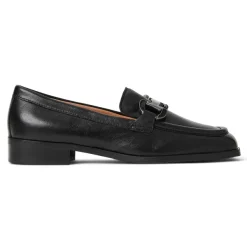 Bruno Magli Natalie Square Toe Loafer Leather Black Best