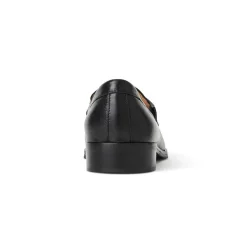 Bruno Magli Natalie Square Toe Loafer Leather Black Best